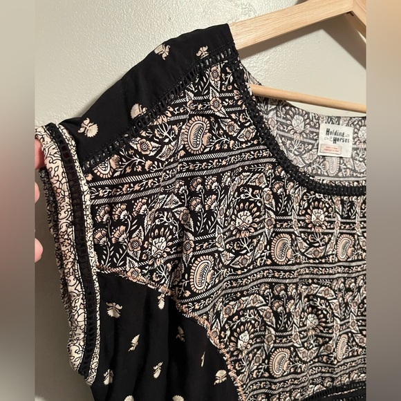 Anthropologie Holding Horses Patterned Women's Dress - Picture 7 of 16